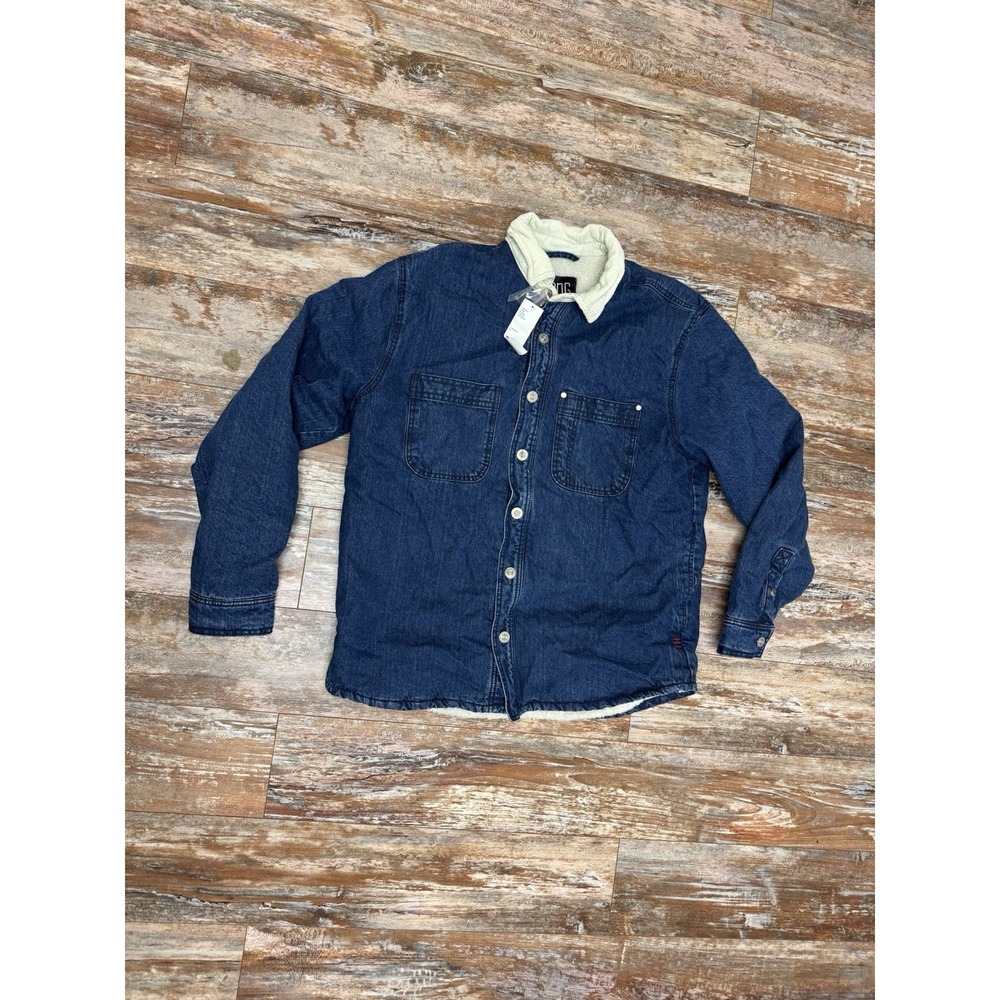 Mens Urban Outfitters BDG Denim Sherpa Lined Jacket Coat Size Large New With Tag
